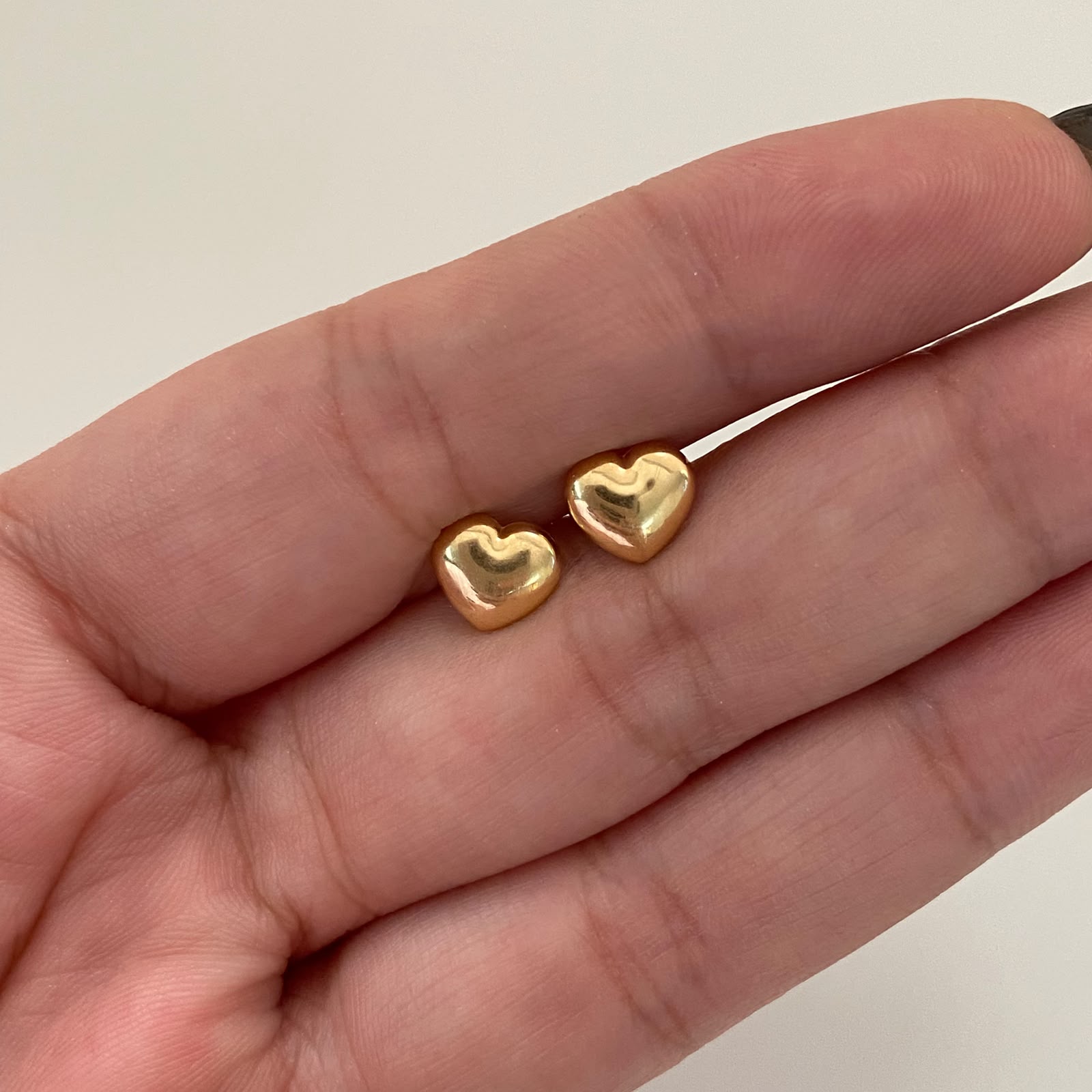 Topos corazon inflado mediano Oro amarillo 18k 0,75 Gr / 7 mm