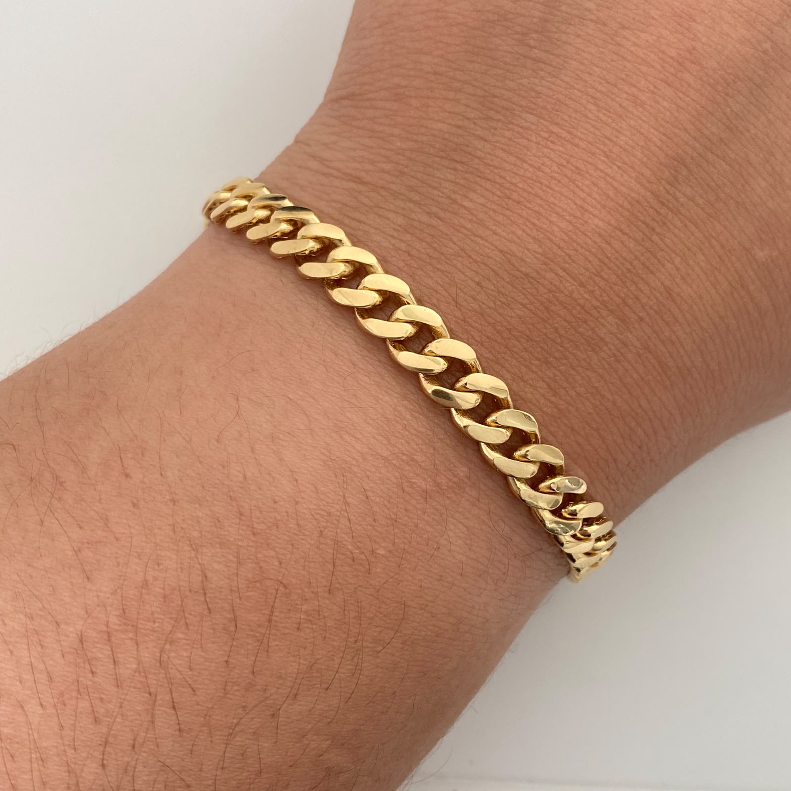 Pulso It Cubana Monch Oro amarillo 18k +4 / 11,15 Gr / 6,4 mm / 20,4 Cm