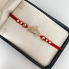 Pulsera tejida con herraje de corona con circones blancos  Oro amarillo 18k 2,85 Gr