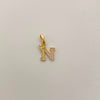 Dije Letra N Casting Oro amarillo 18k 1,05 Gr / 11,7 mm / 2 Cm