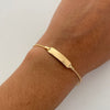 Pulso bebé It China Placa Oro amarillo 18k +1 / 2,1 Gr / 1,4 mm / 16,7 Cm