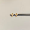 Topos Cruz Circulitos Casting Oro amarillo 18k 0,75 Gr / 6,1 mm