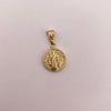 Dije San benito Oro amarillo 18k 0,75 Gr / 12,1 mm / 2,2 Cm