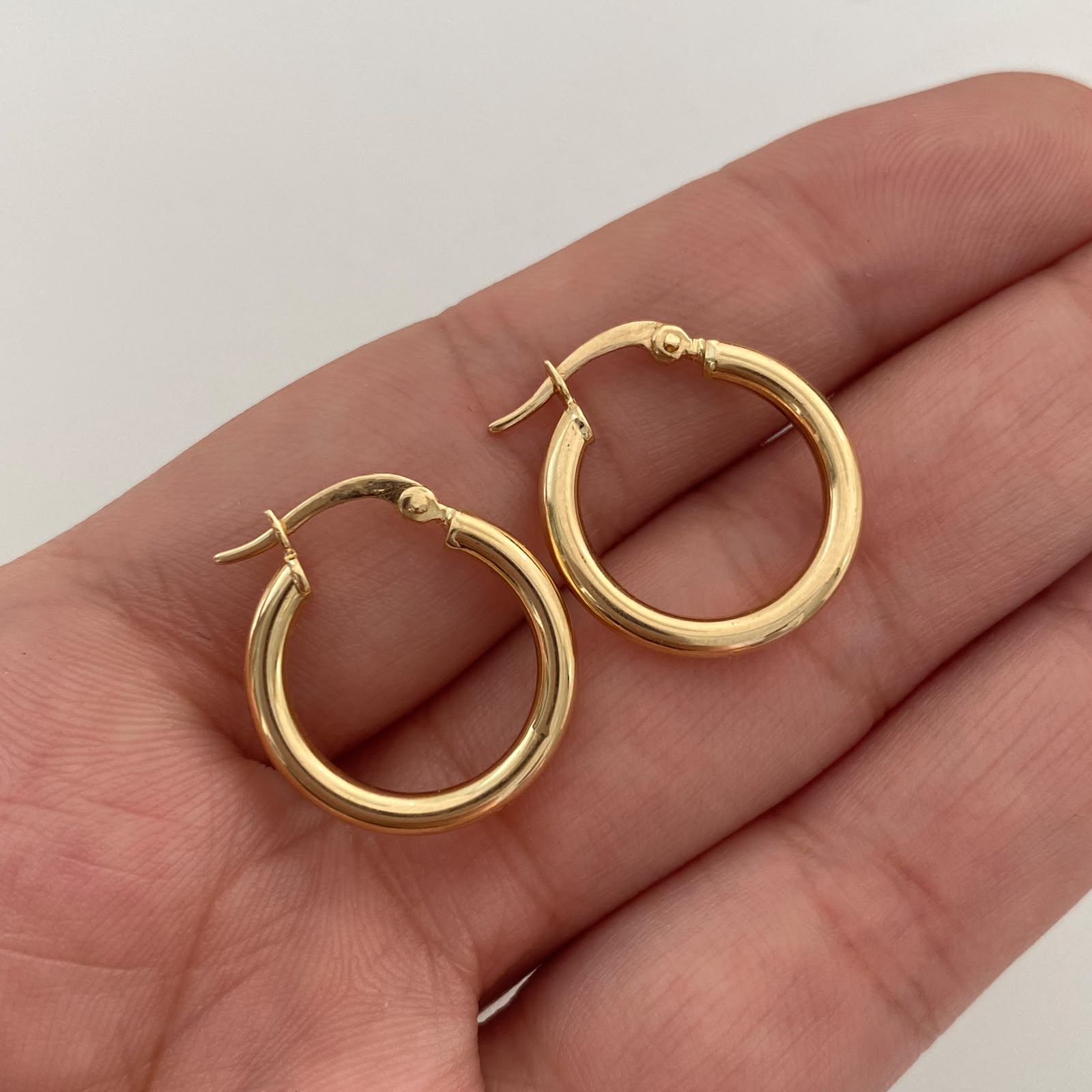 Candonga Lisa Oro amarillo 18k 1,55 Gr / 2 Cm