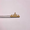 Anillo 15 Tiara casting Blanco Oro amarillo 18k / Talla 7 / 1,5 Gr