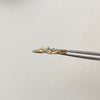 Anillo Solitario Oro amarillo 18k / Talla 5 1/2 / 0,95 Gr / 1,2 mm