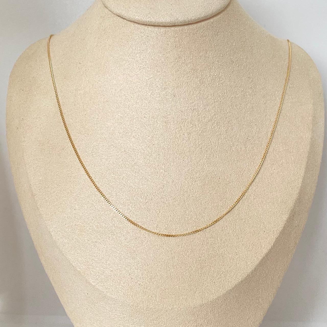 Cadena It mini cubana Oro amarillo 18k 2,10 Gr / 1,0 mm / 50 Cm