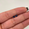 Topos Circon Azul Oscuro Oro amarillo 18k 0,5 Gr / 4 mm