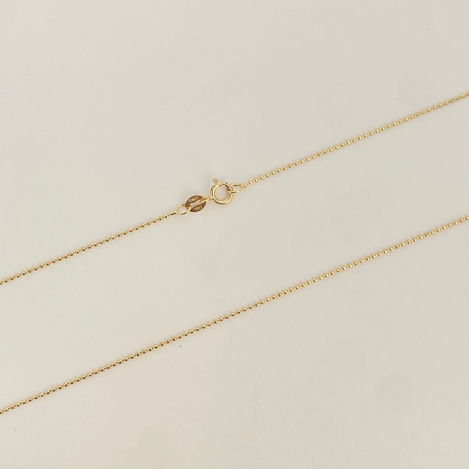 Cadena It mini militar Oro amarillo 18k +1 / 1,45 Gr / 0,8 mm / 45 Cm