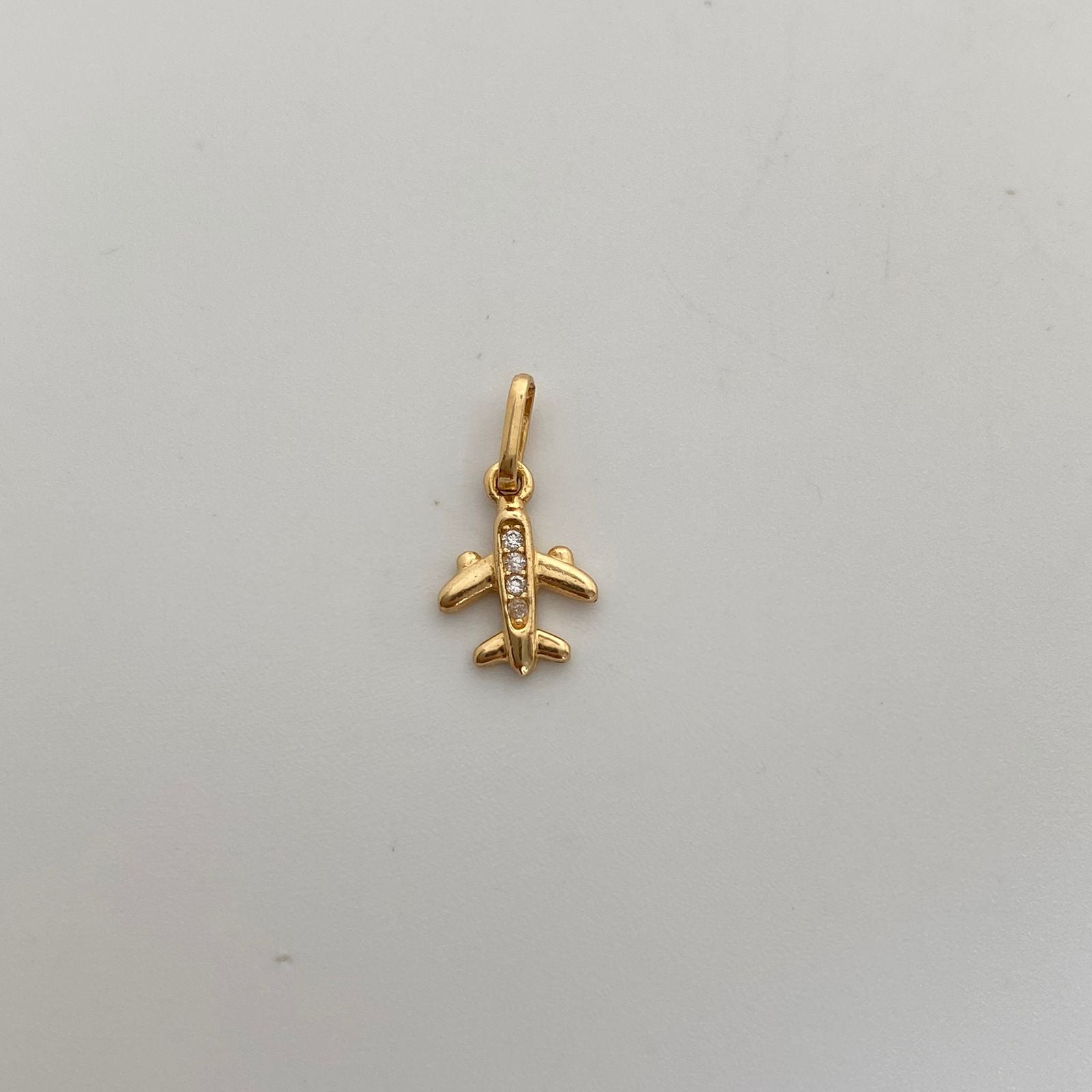 Dije Avion Casting Oro amarillo 18k 0,9 Gr / 9,4 mm / 1,9 Cm