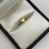 Herraje Corazon borde diamantado Oro amarillo 18k 0,3 Gr / 1,2 Cm