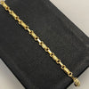 Pulso Rustico Oro amarillo 18k 3,80 Gr / 3,5 mm / 18,5 Cm Broche 0,40
