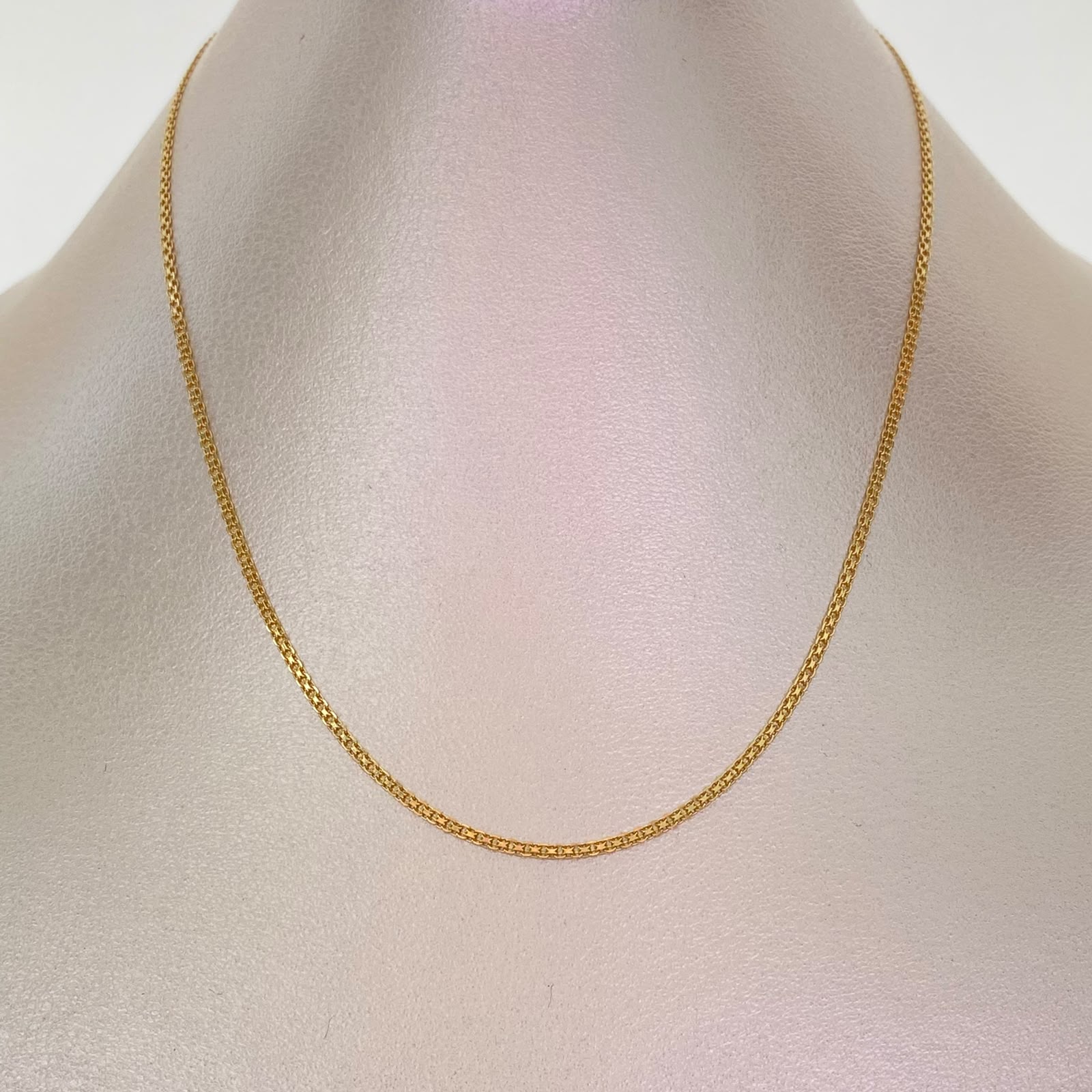 Cadena It Mini China Oro amarillo 18k +1 / 2,5 Gr / 1,5 mm / 45 Cm