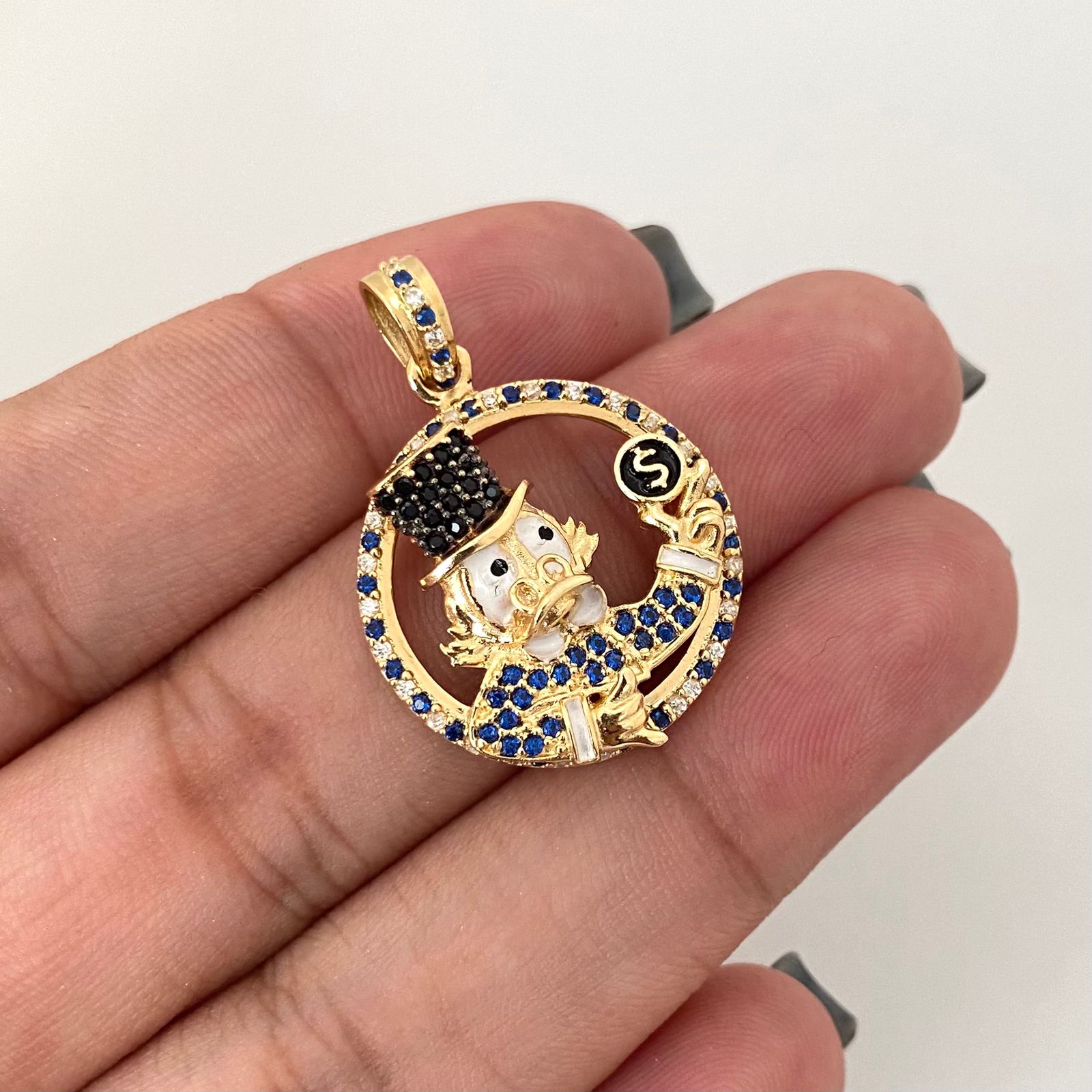 Dije pato tio rico casting Oro amarillo 18k 5,45 Gr / 3,1 Cm