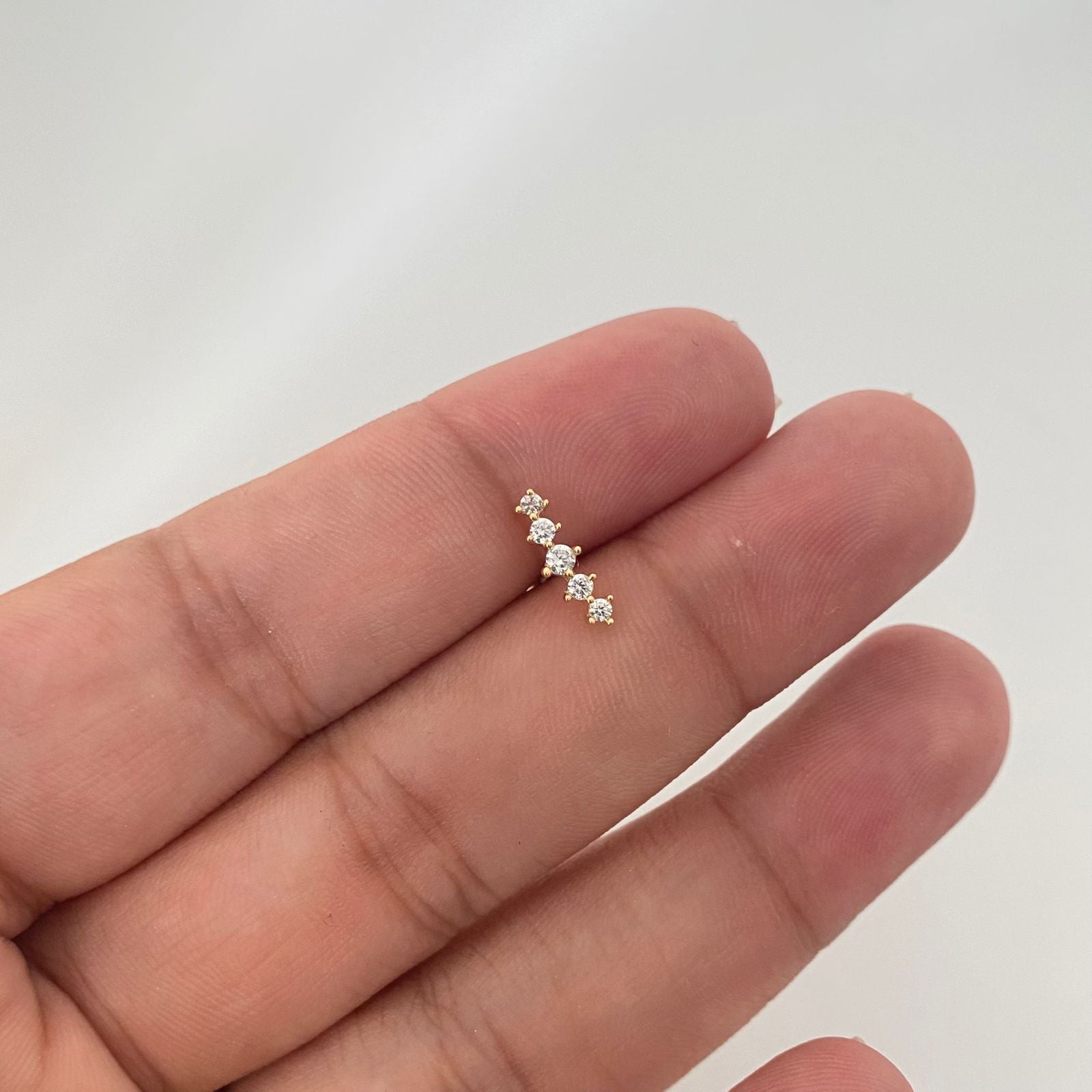 Piercing fila circones ( joya ) Oro amarillo 18k 0,6 Gr