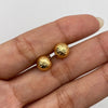 Topos bola diamantada 8mm Oro amarillo 18k 1,10 Gr