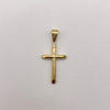 Dije cruz lisa Oro amarillo 18k 0,85 Gr / 15,9 mm / 3,5 Cm