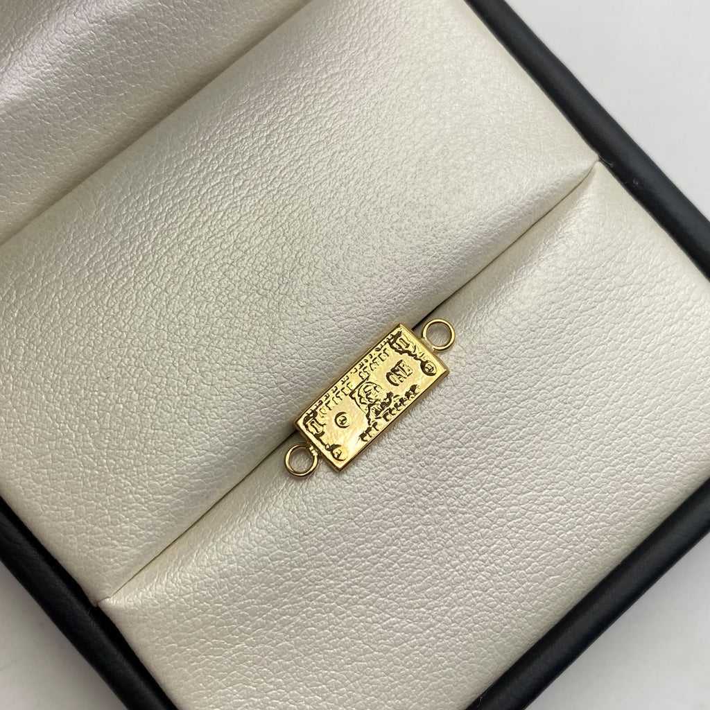 Herraje dolar Oro amarillo 18k 1,05 Gr / 3 Cm