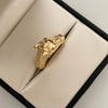 Anillo Caballo trenza Matte Oro amarillo 18k / Talla 11 / 6,75 Gr / 5,8 mm