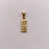Dije dolar Oro amarillo 18k 0,65 Gr / 6,5 mm / 2,5 Cm