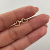 Topos Pajarito silueta casting Oro amarillo 18k 0,7 Gr / 7,9 mm