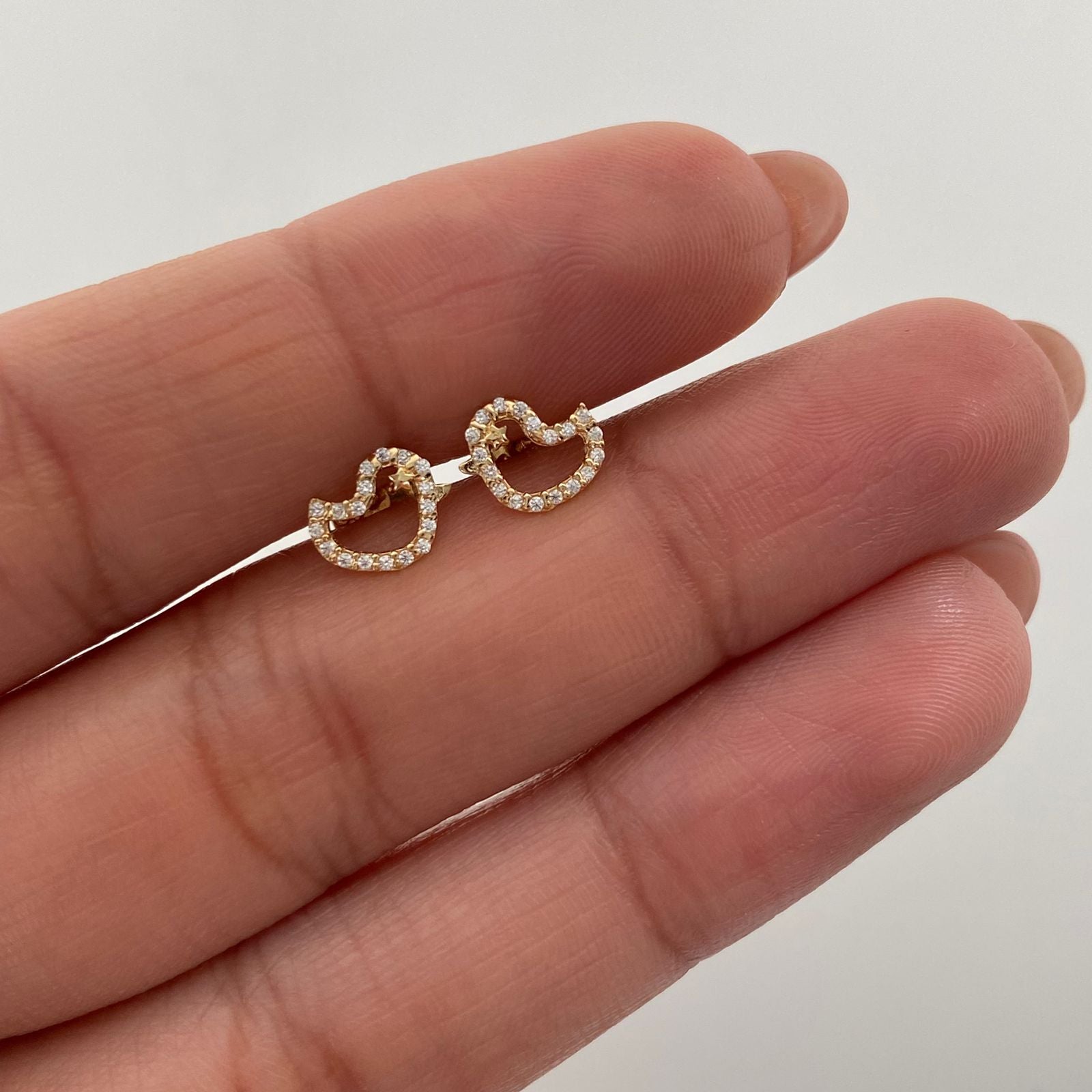 Topos Pajarito silueta casting Oro amarillo 18k 0,7 Gr / 7,9 mm