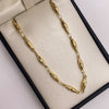 Cadena rustica dubai Oro amarillo 18k 7,80 Gr / 3,8 mm / 60 Cm Broche 0,40