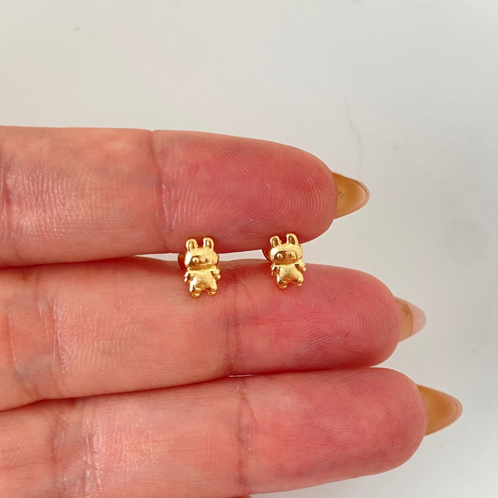 Topos caricatura lb Oro amarillo 18k 0,6 Gr / 4,5 mm