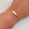 Pulso bebé It Placa Tejido Chino Oro amarillo 18k +1 / 2,5 Gr / 2,2 mm / 15 Cm