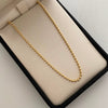 Cadena It Militar Lisa  Oro amarillo 18k +2 / 9,7 Gr / 2 mm / 60 Cm