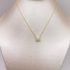 Cadena It Aro seguido Especial Flor Blanca Oro amarillo 18k 2,7 Gr / 0,6 mm / 45 Cm