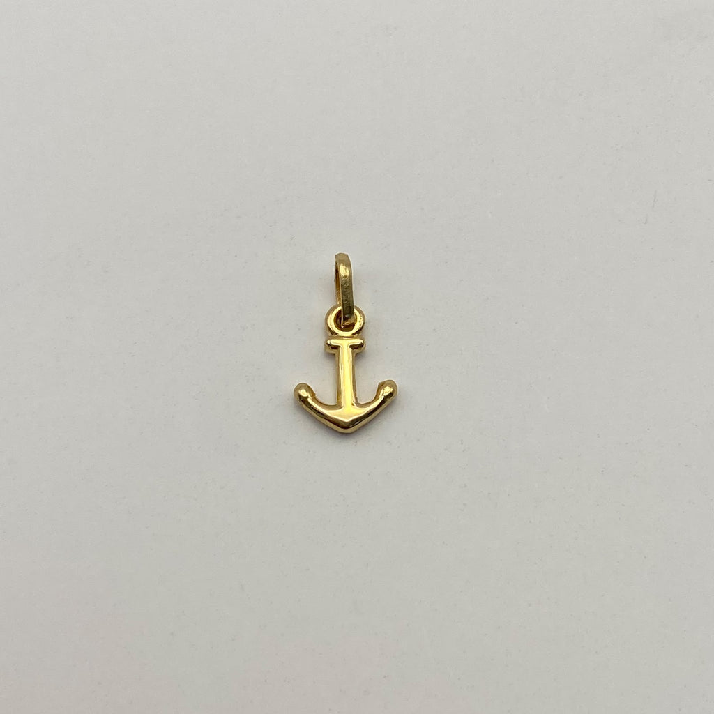 Herraje Ancla lisa Oro amarillo 18k 0,9 Gr / 8,6 Cm