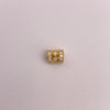 Herraje cilindro circones blancos Oro amarillo 18k 1,19 Gr / 0,6 Cm