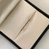 Topos mini estrella lisa Oro amarillo 18k 0,4 Gr / 2,5 mm