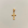 Dije Cruz Cristo Oro amarillo 18k 0,5 Gr / 10,3 mm / 2,4 Cm