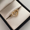 Anillo 15 Corazon Oro amarillo 18k / Talla 7 1/4 / 2,35 Gr