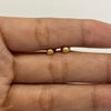Topos media bola diamantado 4mm Oro amarillo 18k 0,45 Gr