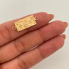 Herraje Dolar Oro amarillo 18k 1,05 Gr / 2,5 Cm