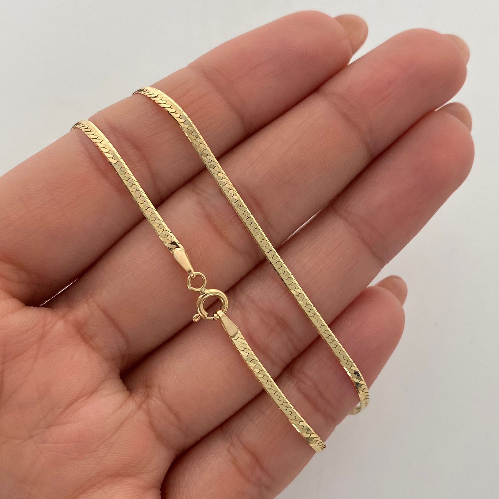 Cadena It Espejo Oro amarillo 18k +2 / 3,35 Gr / 2 mm / 45 Cm