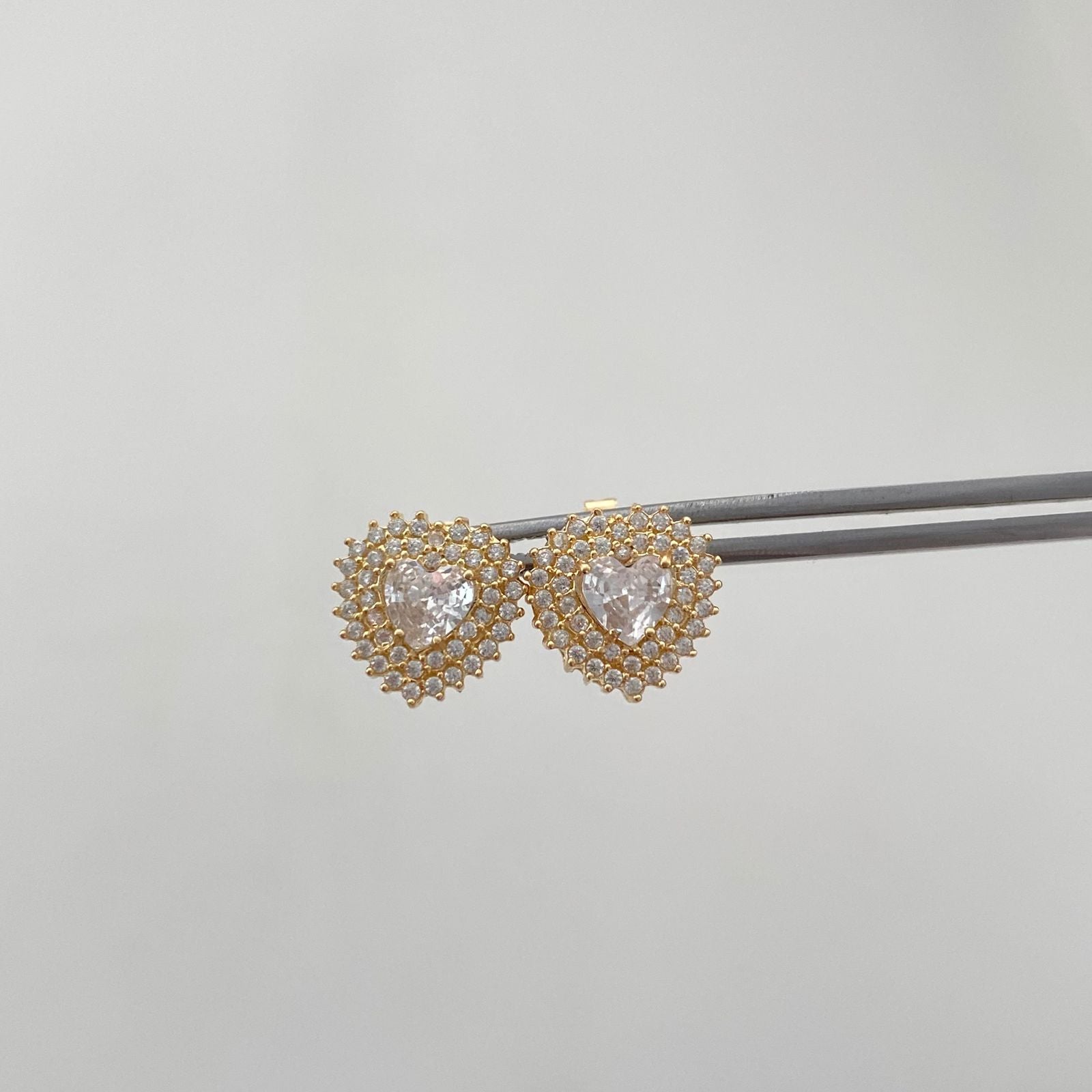 Topos Corazon Casting Blanco Oro amarillo 18k 2,9 Gr / 11,7 mm