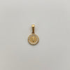 Dije It san benito circones rededor Oro amarillo 18k +3 / 1 Gr / 1,71 Cm