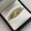 Anillo Corazones silueta Oro amarillo 18k / Talla 6 1/4 / 1,55 Gr / 4,4 mm