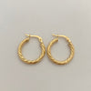 Candonga Entorchada Oro amarillo 18k 2,4 Gr / 2 Cm