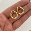 Candonga Entorchada Oro amarillo 18k 2 Gr / 1,5 Cm