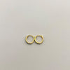 Candonga Tipo Huggies circon verde Oro amarillo 18k 1,6 Gr / 1 Cm