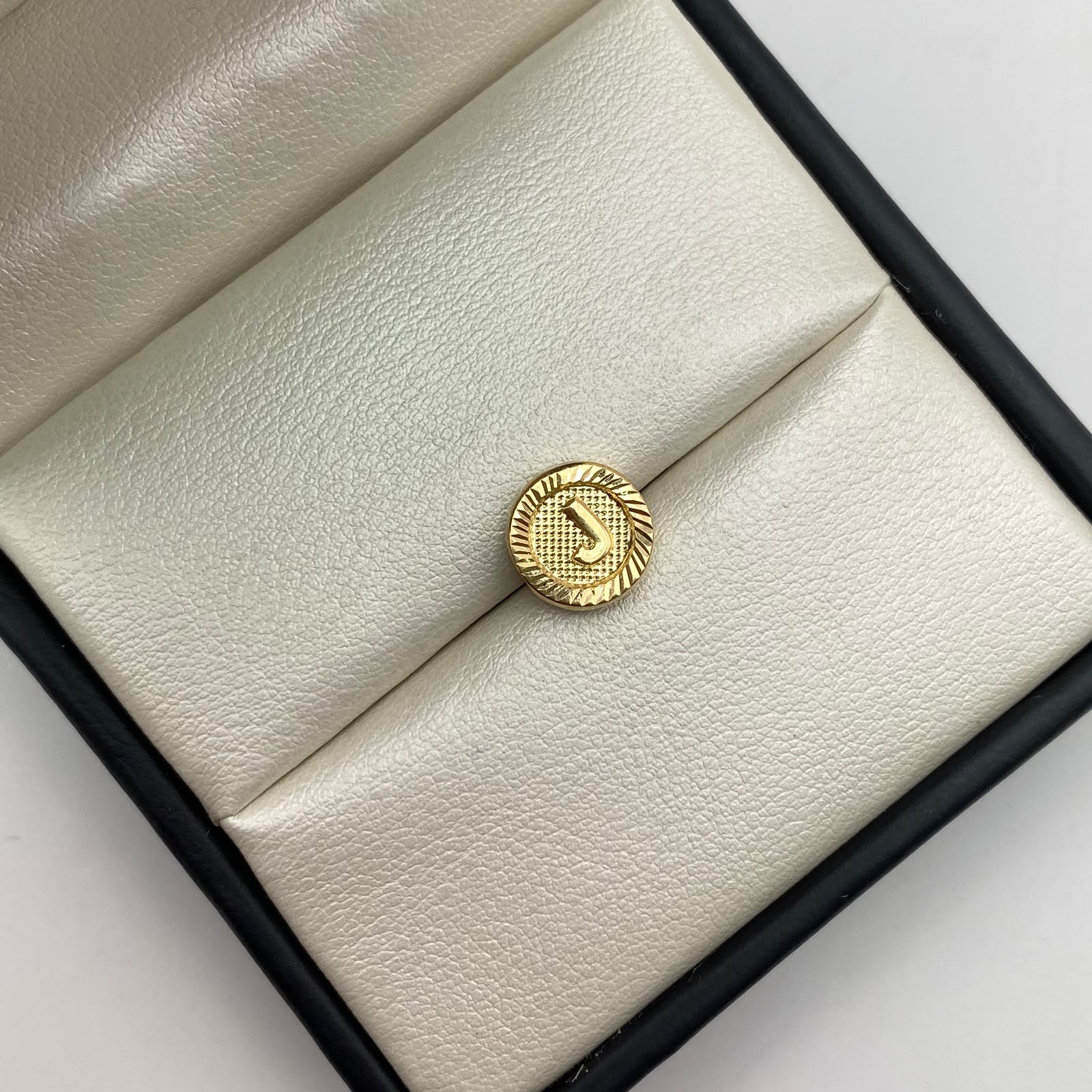 Herraje tambor letra j Oro amarillo 0,5 Gr / 1 Cm