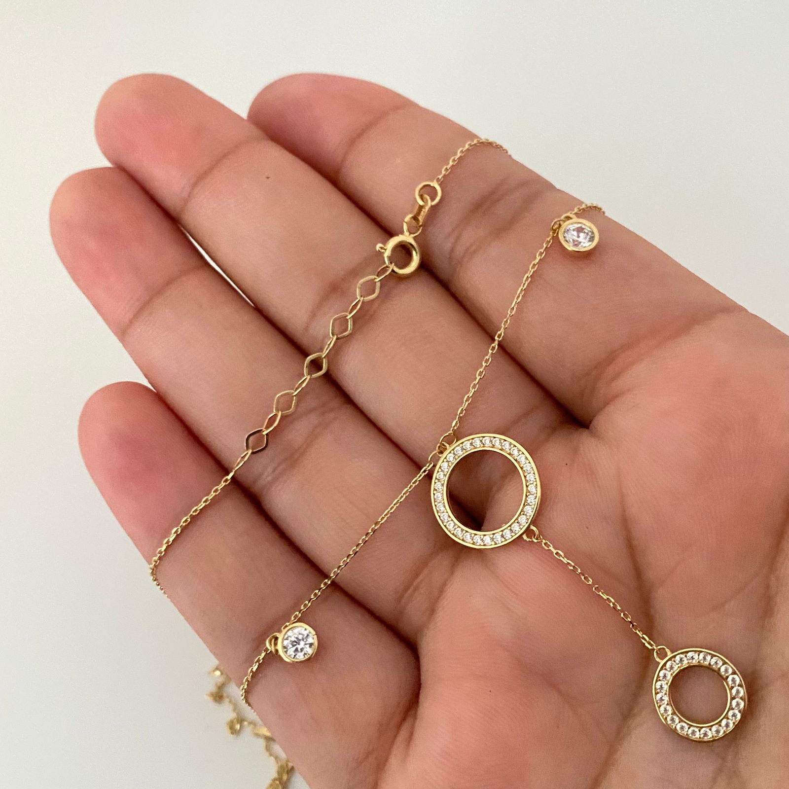 Cadena It circulos casting Oro amarillo 18k +4 / 4,25 Gr / 0,9 mm / 41 Cm