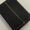 Tobillera It mini 3x1 Oro amarillo 18k +1 / 0,85 Gr / 2 mm / 25,5 Cm