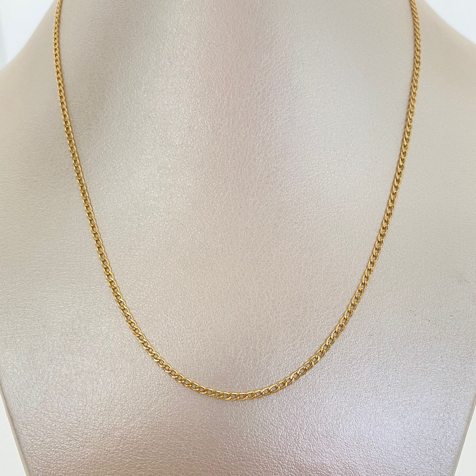 Cadena It Mini cubana Oro amarillo 18k 2,8 Gr / 1,6 mm / 60 Cm