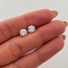 Topos Circon Blanco Oro amarillo 18k 1,35 Gr / 6 mm